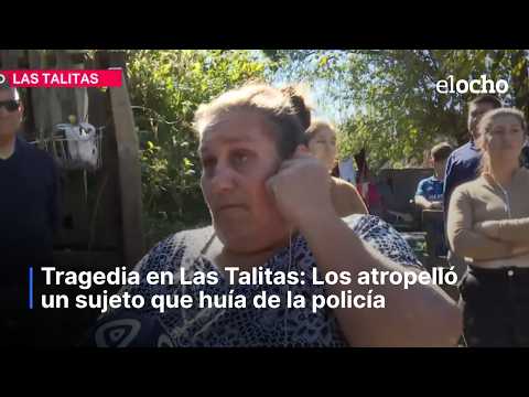 TRAGEDIA EN LAS TALITAS: LOS ATROPELLÓ UN SUJETO QUE HUÍA DE LA POLICÍA