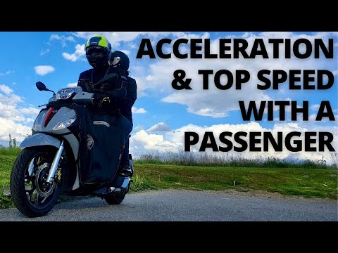 Piaggio Medley 125 - Acceleration & Top Speed with a PASSENGER