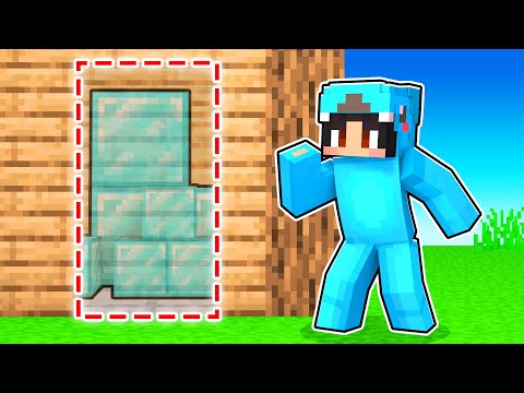 OMG! 100% INVISIBLE Door Leads to SECRET Base!