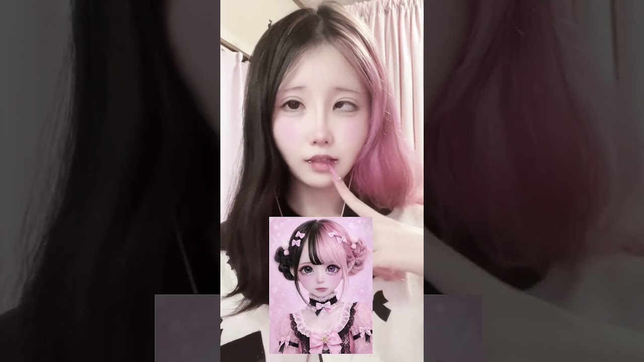 ドールメイク💄　#調節性内斜視