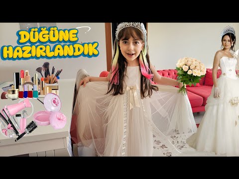 WE'RE GETTING READY FOR OUR WEDDING WITH ESMA! WE WEARED A WEDDING DRESS AND DONE MAKEUP