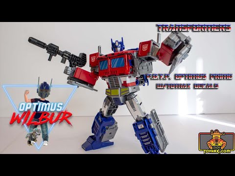 Optimus Wilbur : Transformers POTP Optimus Prime with Toyhax Decals