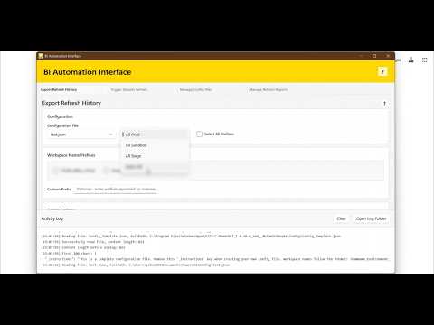 Play: BI Automation Interface
