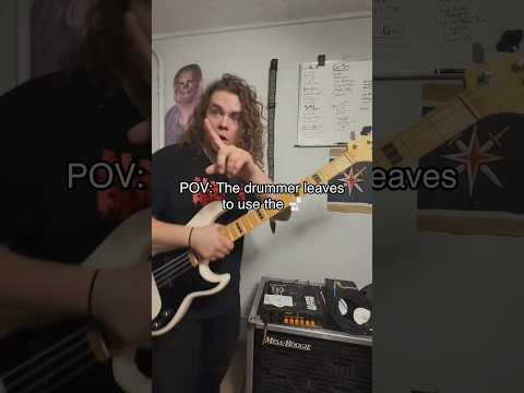 POV your drummer leaves to use the 🚽 #bandlife