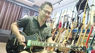 รีวิวกีตาร์เกาหลีทำเหมือน Gibson Black Beauty งานดีมาก เสียงดีด้วย  สภาพสวยน่าจะเก่าเก็บ