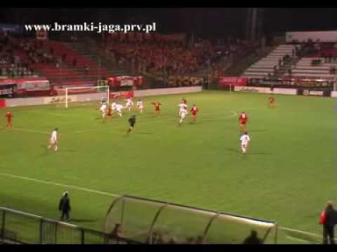 Widzew Łódź - Jagiellonia 1:2 XXIV kolejka II ligi 2004/2005 - bramka na 1:1