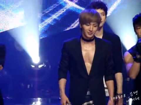 [fancam]100528 KBS2.MusicBank.SuperJunior encore main teuk[내꺼해]