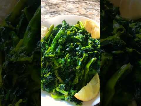 Rapini Saut&eacute;ed In Garlic Oil