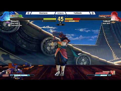 EVO 2021 Online Warm-Up : Street Fighter V NA Finals (Deznere) vs (YaNoob)
