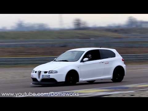 280Hp Alfa Romeo 147 GTA 3.2 V6 Busso - Supersprint straight pipe sound on track