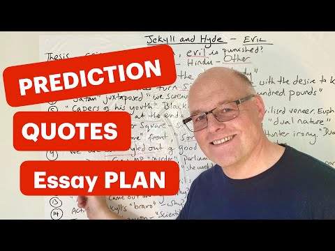 Jekyll and Hyde PREDICTION 2024, Plan and QUOTES fit EVERY Question with FULL Mark ESSAY