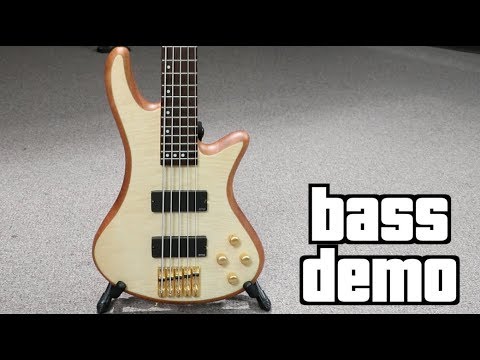 Schecter Stiletto Custom-5 Active 5-String Bass 2010s - Natural Satin image 9