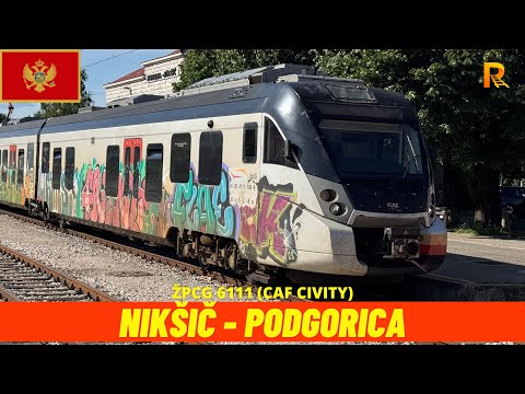 Cab Ride Nikšić to Podgorica (ŽPCG, Montenegro, June 2025) train driver's view 4K