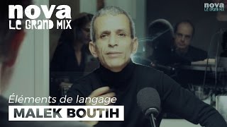 Malek Boutih dans Éléments de Langage