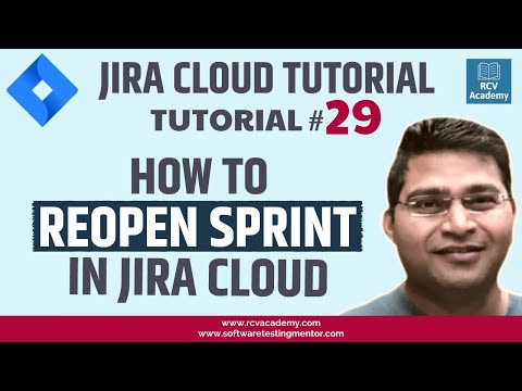 JIRA Cloud Tutorial 29 How to Reopen Sprint in Jira