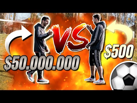 $50.000.000 Vs. $500 - Pro (Arsenal London) vs Amateur Player - Football Challenge