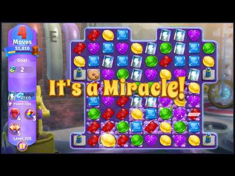 Wonka's World of Candy Level 220 - NO BOOSTERS + FULL STORY 🍫 | SKILLGAMING ✔️