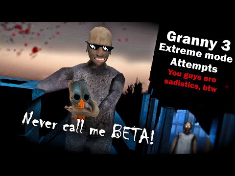 I LOVE getting bonked every day! | Granny 3 EXTREME mode attempts