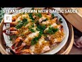 Chinese Style Steamed Prawn with Garlic Sauce 蒜蓉粉絲蒸蝦