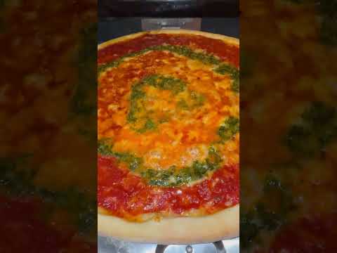 3 Sauce Cheese Pizza on Stone