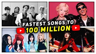 Fastest Music Videos to Reach 100M Views on YouTube 🔥 | Top 50