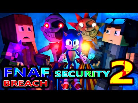 CraftTastic - FNAF SECURITY BREACH 2 RUINS Part 2 SONIC, Steve, Baldi, Minecraft Animation Movie Story Challenge