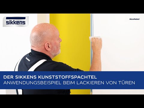 Der Sikkens Kunststoffspachtel – Anwendungsbeispiel beim Lackieren von Türen