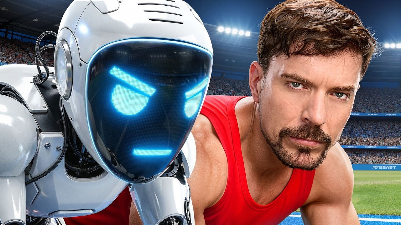 World's Fastest Man Vs Robot