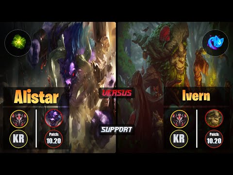 GrandMaster ALISTAR [Aftershock] (Support) VS  IVERN - Grandmaster KR Patch 10.20