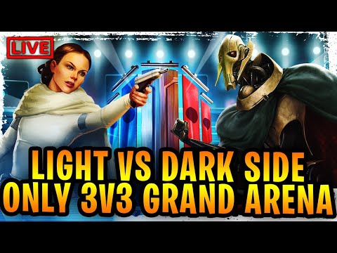 LIGHT SIDE VS DARK SIDE ONLY 3V3 REALTIME GRAND ARENA SANDBOX CHALLENGE -Sith Eternal is Invincible