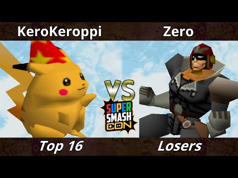 SSC 2022 Top 16 - KeroKeroppi (Pikachu) Vs. Zero (Captain Falcon) SSB64 Smash Bros Tournament