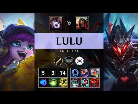 Lulu Mid vs Zed - KR Challenger Patch 25.13