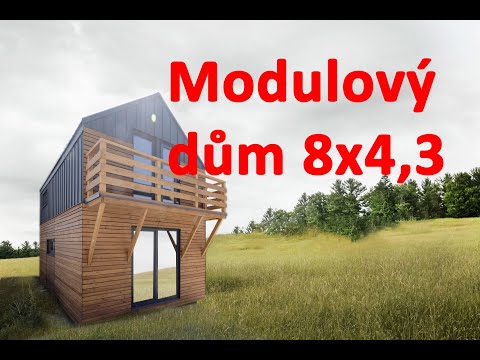 Prohlídka modulového domy 8x4,3m