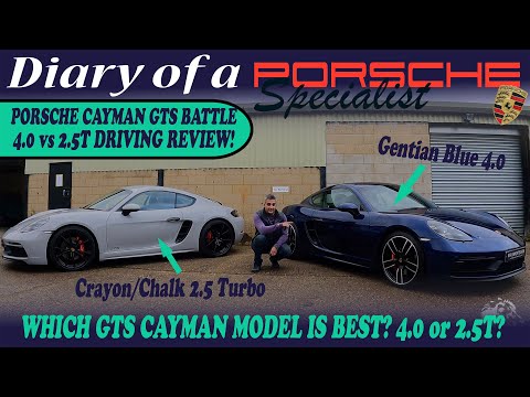 Which Porsche Cayman GTS is best 4.0 litre Flat-6 vs 2.5 Turbo 718 982 Full Driving Review 2020 2021