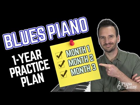 The Beginner Blues Piano 1-YEAR PRACTICE PLAN ✅