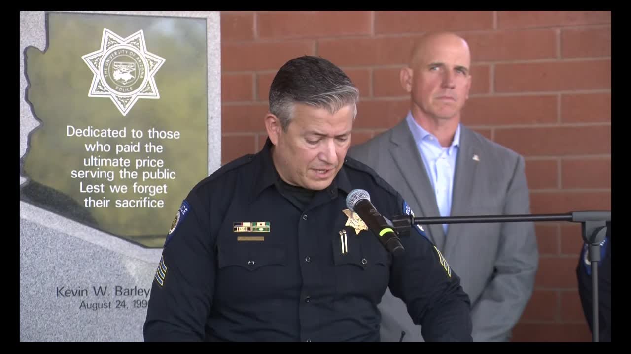 UAPD news conference following arrest in student shooting case