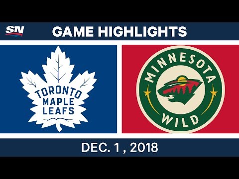 NHL Highlights | Maple Leafs vs. Wild - Dec 1, 2018