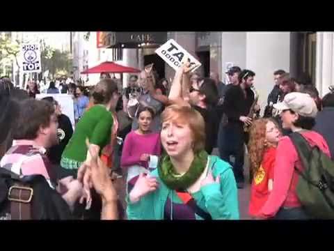 Tax Day at The Bank Of America / US Uncut / Flashmob 4-15-11