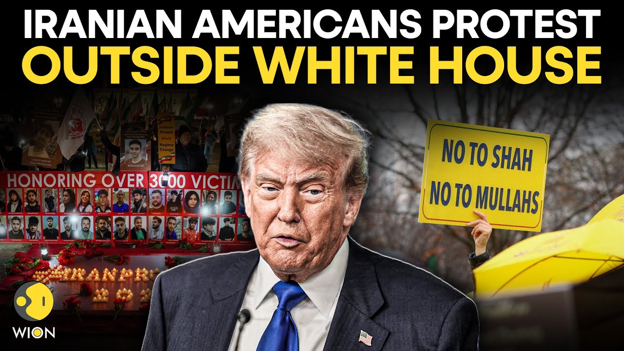 Iran Protest LIVE: Iranian Americans Hold Rally And Vigil Outside The White House | WION