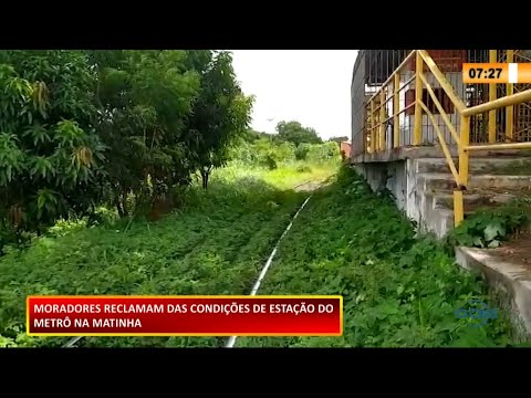 Moradores denunciam falta de manutenção na Estação de Metrí´ na Matinha 01 03 2021