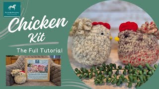 My CHICKEN KIT - Full Needle Felting Tutorial For These Super Cute Duo Of Chickens