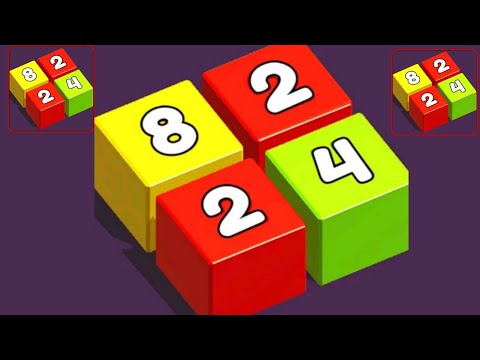 JELLY RUN 2048 ♾️(jelly tube run 2048) vs Merge Cubes 2048 gameplay Walkthrough android iOS