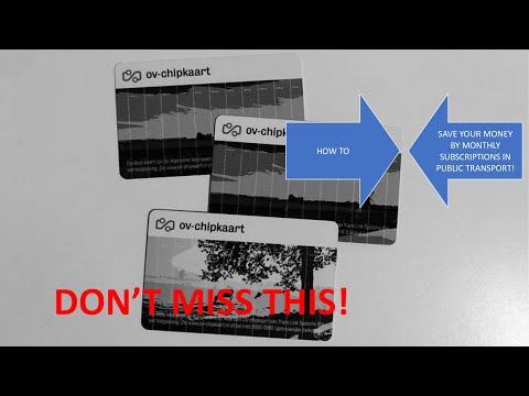 How to travel free in Amsterdam, Netherlands for 100€ a month | zone wise ov chipkaart star