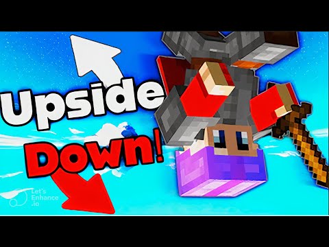 Upside-Down Minecraft Bedwars Challenge