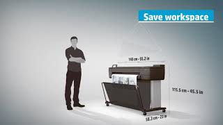 HP DesignJet T730 36-in Printer (F9A29A) - відео 1