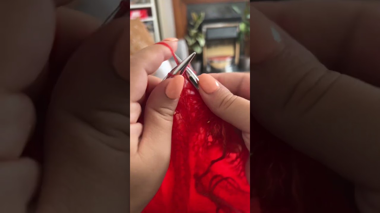 Red mohair sweater ❤️ #knitting #handknitting #knitter #mohair #sweater #handmade #knit #drops