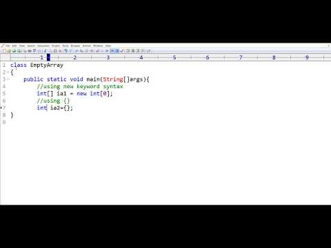Empty Array Creation