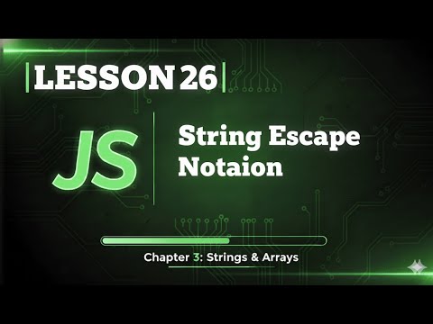 026 Javascript String Escape Notation 26
