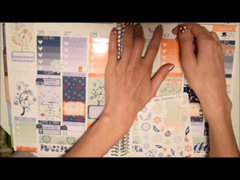 Plan with me! Dec. 26, 2016 to Jan. 1, 2017! Winter Florals. {no white space}