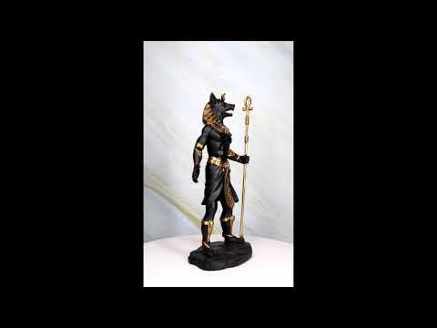 Ebros Egyptian Theme Anubis Holding Staff God of Aferlife & Dead Inpu Statue